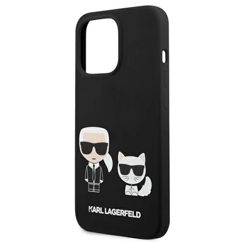 Etui Karl Lagerfeld KLHCP13LSSKCK Apple iPhone 13 Pro hardcase czarny/black Silicone Karl & Choupette