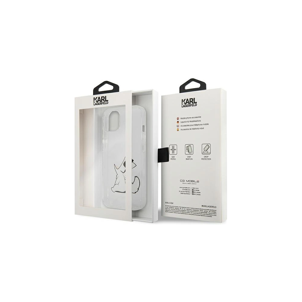 Hurtownia GSM - Etui Karl Lagerfeld KLHCP13MCFNRC Apple iPhone 13 hardcase transparent Choupette Fun - KLD611CL - {ean13} - Hurt