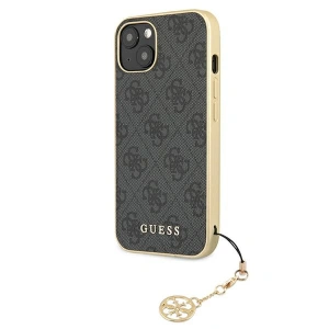 Etui Guess GUHCP13MGF4GGR Apple iPhone 13 szary/grey hardcase 4G Charms Collection