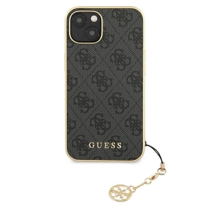 Etui Guess GUHCP13MGF4GGR Apple iPhone 13 szary/grey hardcase 4G Charms Collection