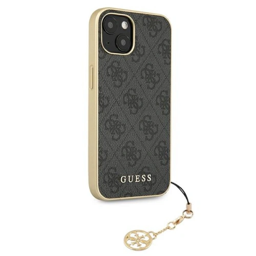 Etui Guess GUHCP13MGF4GGR Apple iPhone 13 szary/grey hardcase 4G Charms Collection