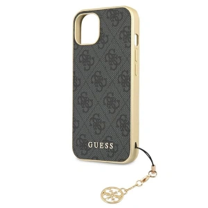 Etui Guess GUHCP13MGF4GGR Apple iPhone 13 szary/grey hardcase 4G Charms Collection