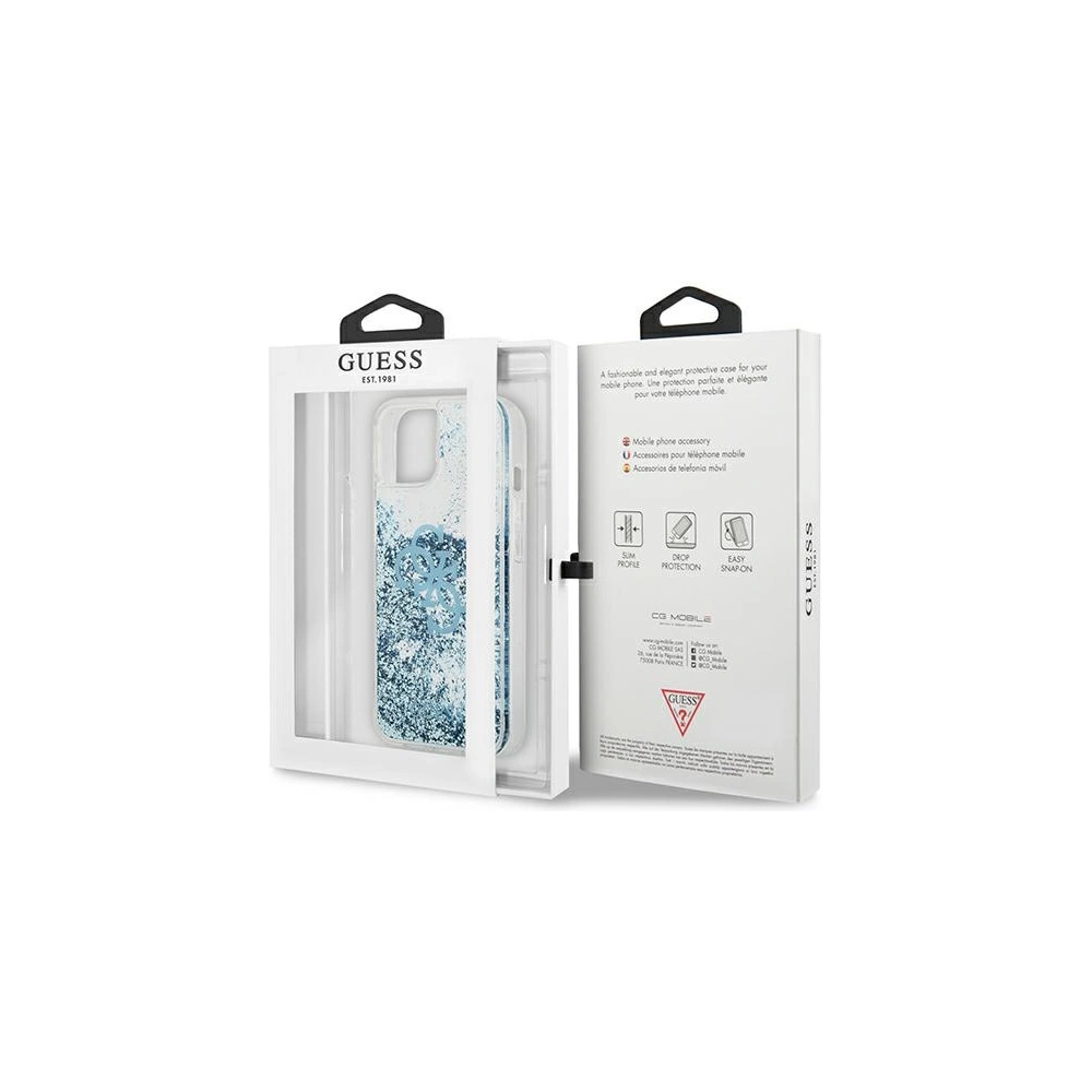 Wholesale Guess GUHCP13MLG4GBL Apple iPhone 13 blue hardcase 4G Big Liquid Glitter - GUE1276BLU - {ean13} - Hurt