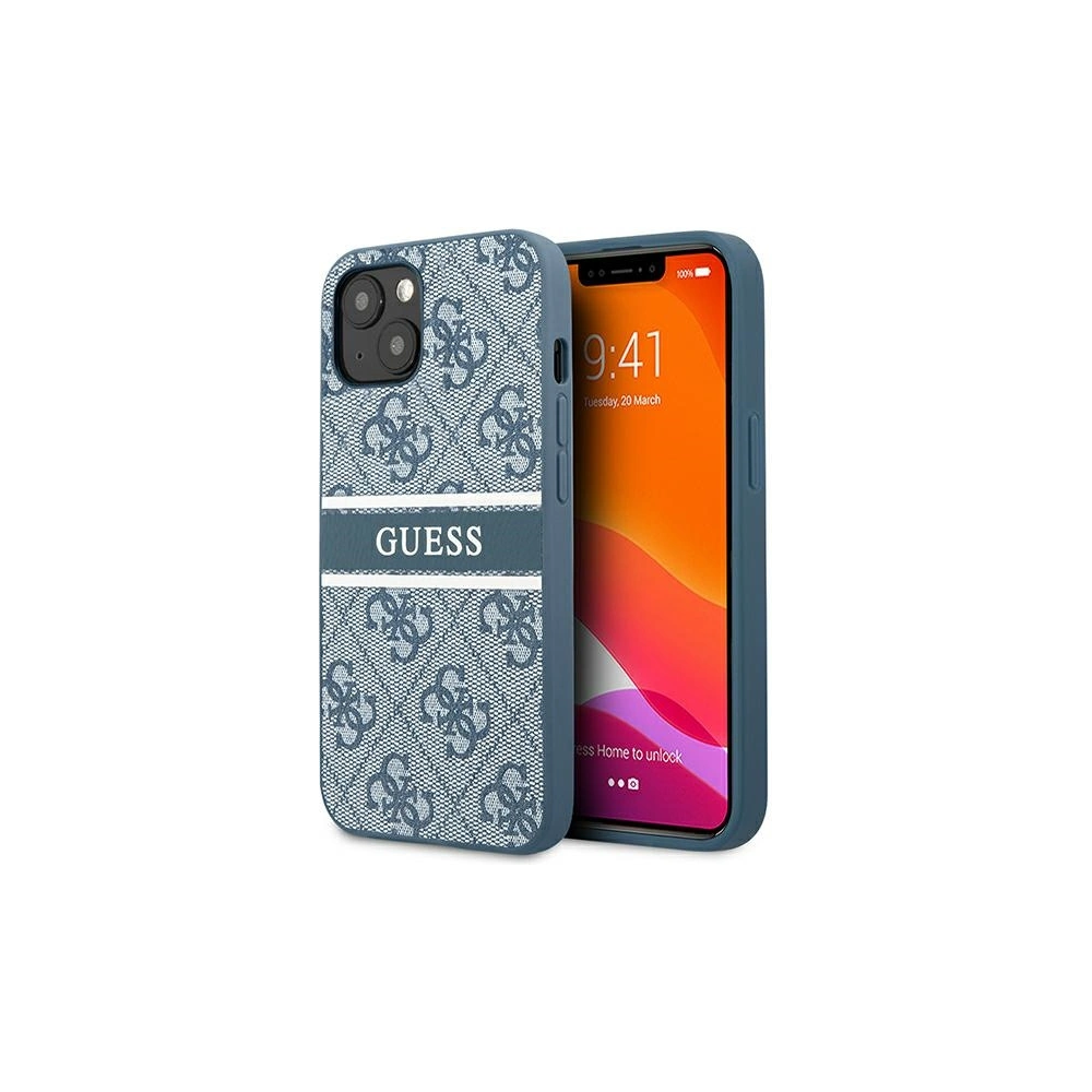 Hurtownia GSM - Case Guess GUHCP13S4GDBL Apple iPhone 13 mini blau/blau hardcase 4G Stripe - GUE1279BLU - {ean13} - Hurt