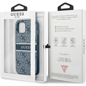 Hurtownia GSM - Case Guess GUHCP13S4GDBL Apple iPhone 13 mini blau/blau hardcase 4G Stripe - GUE1279BLU - {ean13} - Hurt