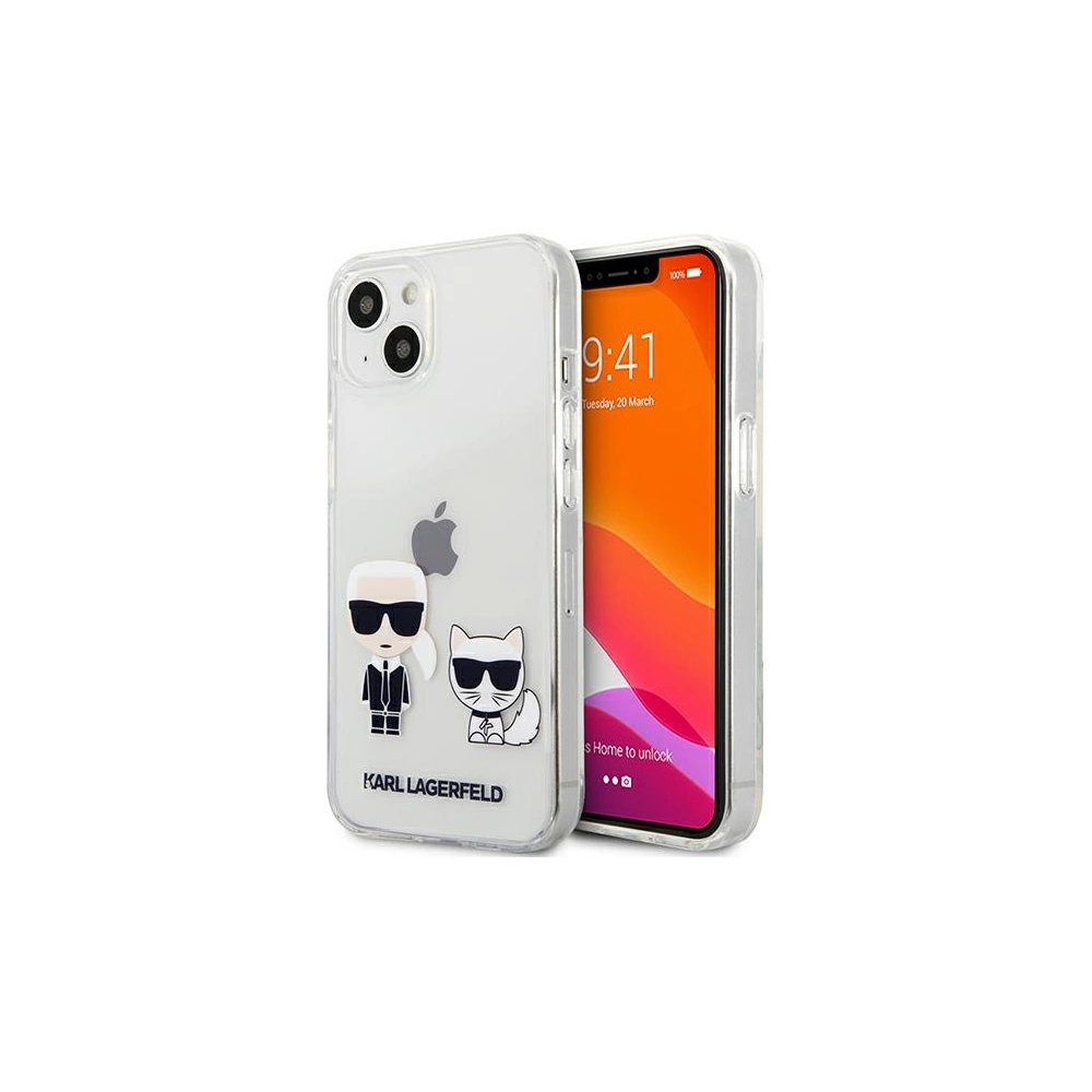Hurtownia GSM - Etui Karl Lagerfeld KLHCP13MCKTR Apple iPhone 13 hardcase Transparent Karl & Choupette - KLD613CL - {ean13} - Hurt
