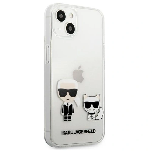 Etui Karl Lagerfeld KLHCP13MCKTR Apple iPhone 13 hardcase Transparent Karl & Choupette