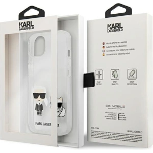 Etui Karl Lagerfeld KLHCP13MCKTR Apple iPhone 13 hardcase Transparent Karl & Choupette