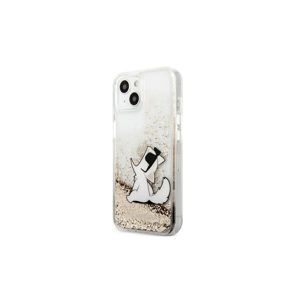 Hurtownia GSM - Etui Karl Lagerfeld KLHCP13MGCFD Apple iPhone 13 złoty/gold hardcase Liquid Glitter Choupette Fun - KLD615GLD - {ean13} - Hurt