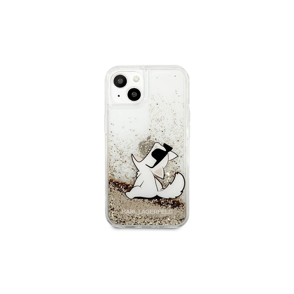 Hurtownia GSM - Etui Karl Lagerfeld KLHCP13MGCFD Apple iPhone 13 złoty/gold hardcase Liquid Glitter Choupette Fun - KLD615GLD - {ean13} - Hurt