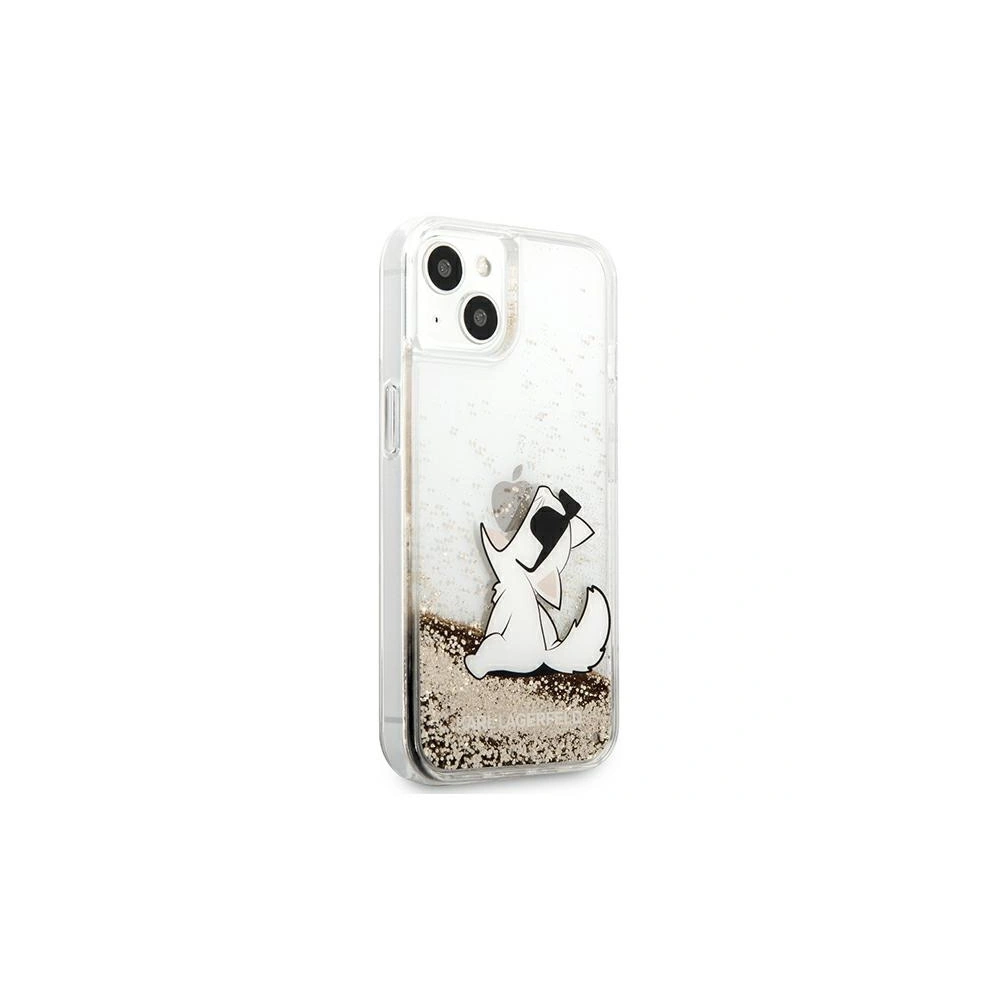 Hurtownia GSM - Etui Karl Lagerfeld KLHCP13MGCFD Apple iPhone 13 złoty/gold hardcase Liquid Glitter Choupette Fun - KLD615GLD - {ean13} - Hurt