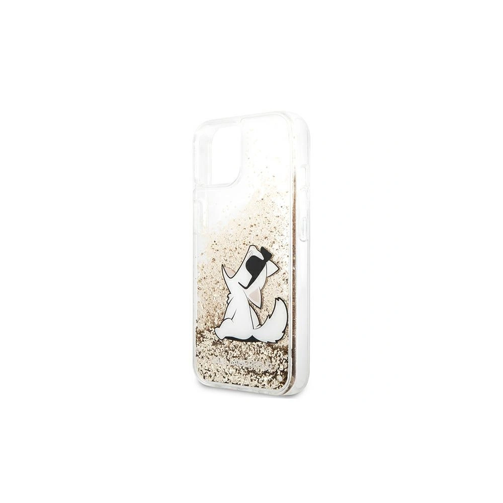 Hurtownia GSM - Etui Karl Lagerfeld KLHCP13MGCFD Apple iPhone 13 złoty/gold hardcase Liquid Glitter Choupette Fun - KLD615GLD - {ean13} - Hurt