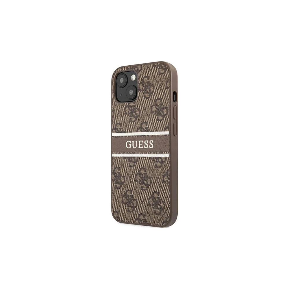 Hurtownia GSM - Etui Guess GUHCP13S4GDBR Apple iPhone 13 mini hnědý/brown hardcase 4G Stripe - GUE1280BR - {ean13} - Hurt
