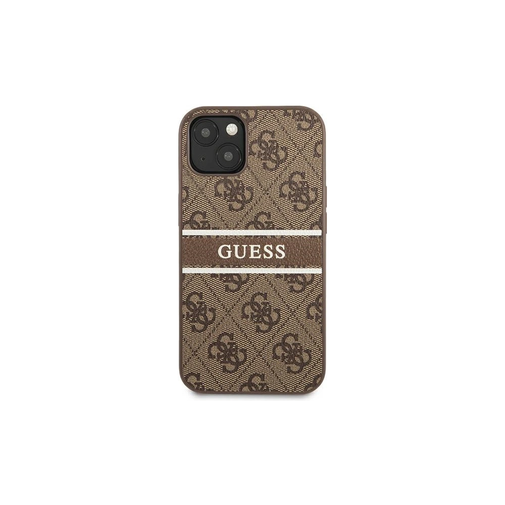 Hurtownia GSM - Etui Guess GUHCP13S4GDBR Apple iPhone 13 mini hnědý/brown hardcase 4G Stripe - GUE1280BR - {ean13} - Hurt