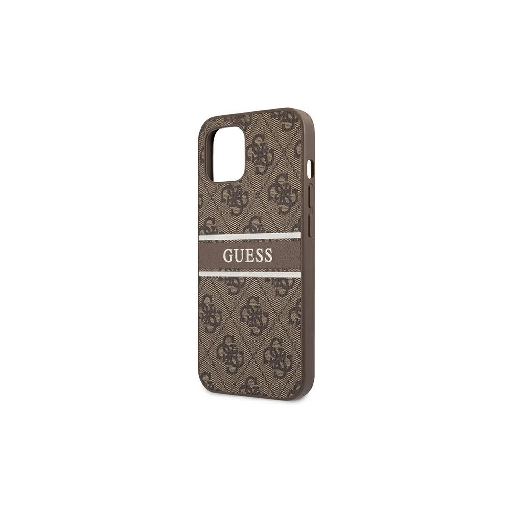 Hurtownia GSM - Etui Guess GUHCP13S4GDBR Apple iPhone 13 mini hnědý/brown hardcase 4G Stripe - GUE1280BR - {ean13} - Hurt