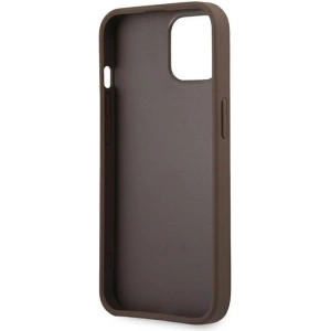 Etui Guess GUHCP13S4GDBR Apple iPhone 13 mini brązowy/brown hardcase 4G Stripe