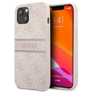 Etui Guess GUHCP13S4GDPI Apple iPhone 13 mini różowy/pink hardcase 4G Stripe