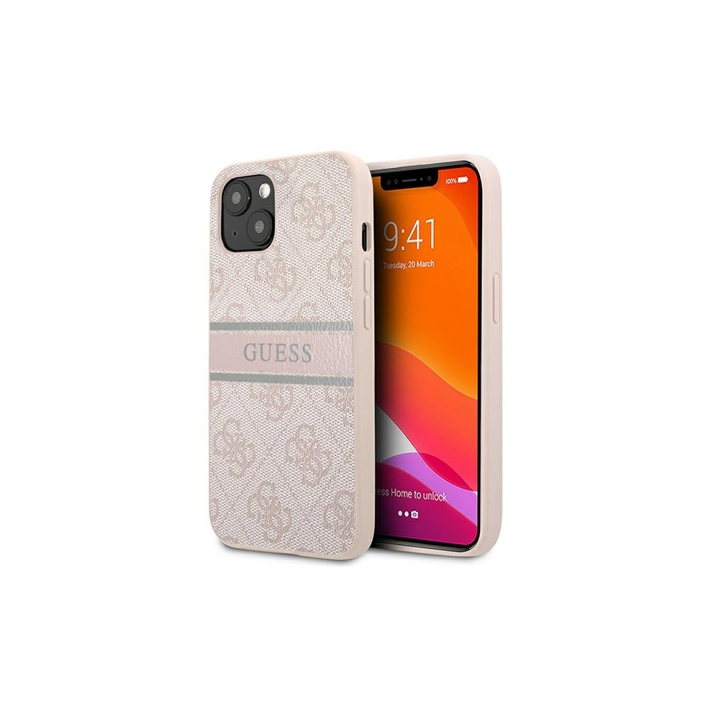 Hurtownia GSM - Etui Guess GUHCP13S4GDPI Apple iPhone 13 mini růžový/pink hardcase 4G Stripe - GUE1281PNK - {ean13} - Hurt