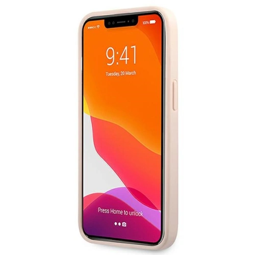 Etui Guess GUHCP13S4GDPI Apple iPhone 13 mini różowy/pink hardcase 4G Stripe