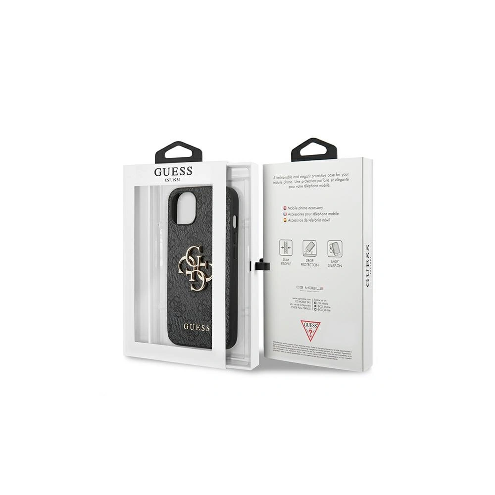 Hurtownia GSM - Etui Guess GUHCP13S4GMGGR Apple iPhone 13 mini szary/grey hardcase 4G Big Metal Logo - GUE1282GRY - {ean13} - Hurt