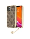 Etui Guess GUHCP13SGF4GBR Apple iPhone 13 mini brązowy/brown hardcase 4G Charms Collection