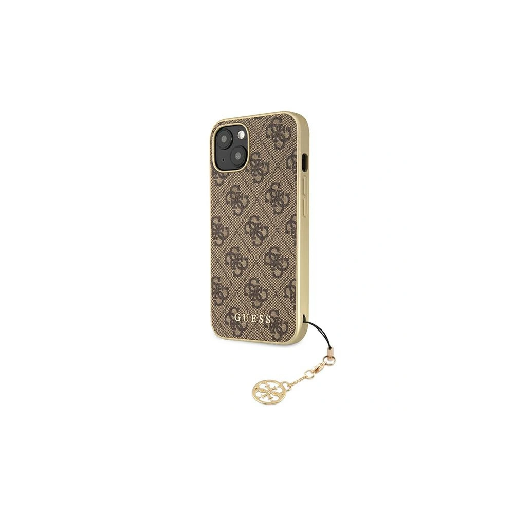 Hurtownia GSM - Etui Guess GUHCP13SGF4GBR Apple iPhone 13 mini brązowy/brown hardcase 4G Charms Collection - GUE1283BR - {ean13} - Hurt