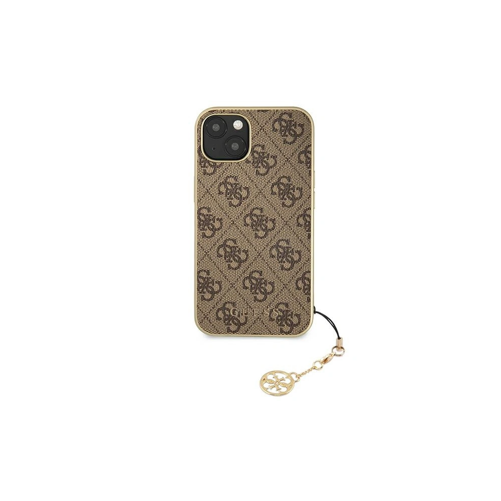 Hurtownia GSM - Etui Guess GUHCP13SGF4GBR Apple iPhone 13 mini brązowy/brown hardcase 4G Charms Collection - GUE1283BR - {ean13} - Hurt