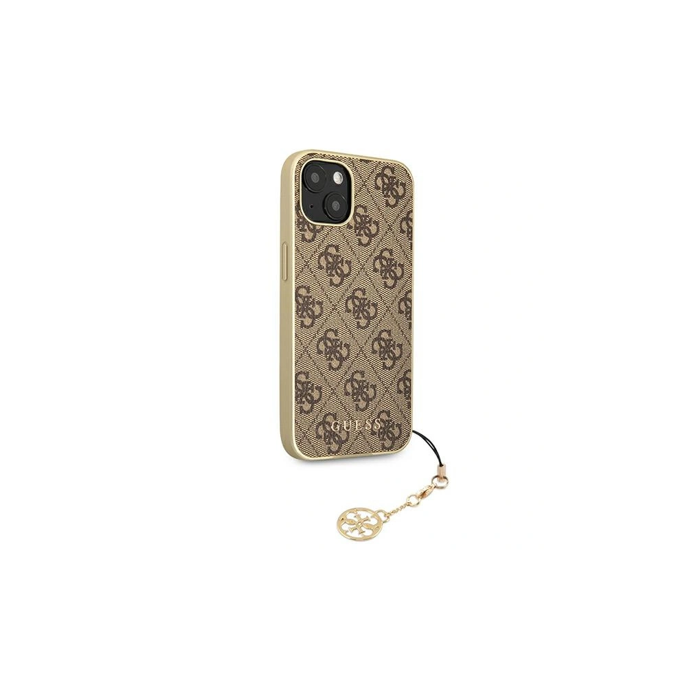 Hurtownia GSM - Etui Guess GUHCP13SGF4GBR Apple iPhone 13 mini brązowy/brown hardcase 4G Charms Collection - GUE1283BR - {ean13} - Hurt