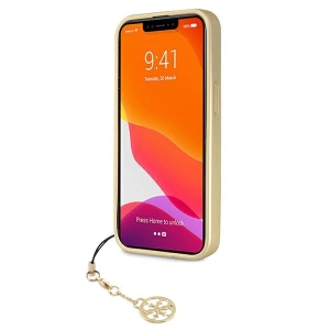 Etui Guess GUHCP13SGF4GBR Apple iPhone 13 mini brązowy/brown hardcase 4G Charms Collection