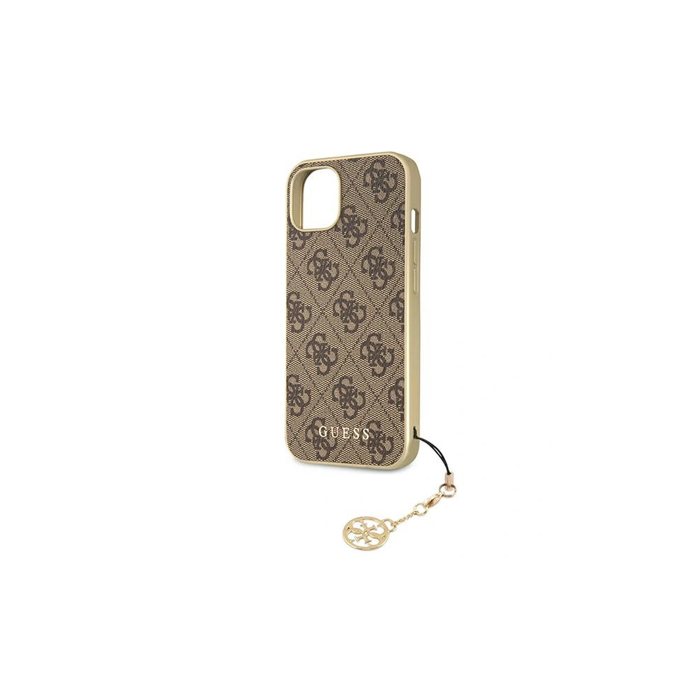Hurtownia GSM - Etui Guess GUHCP13SGF4GBR Apple iPhone 13 mini brązowy/brown hardcase 4G Charms Collection - GUE1283BR - {ean13} - Hurt