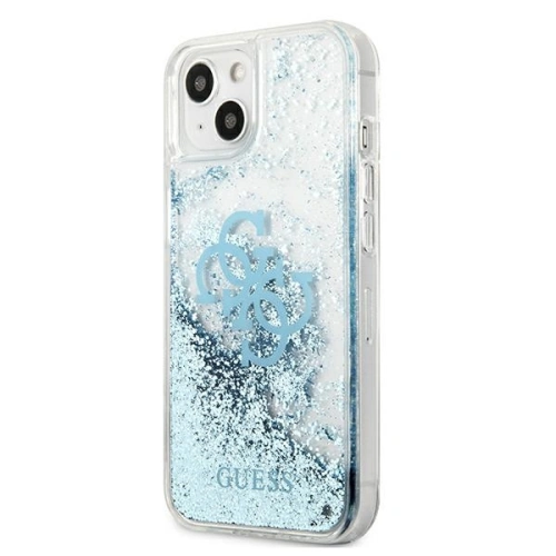 Etui Guess GUHCP13SLG4GBL Apple iPhone 13 mini niebieski/blue hardcase 4G Big Liquid Glitter