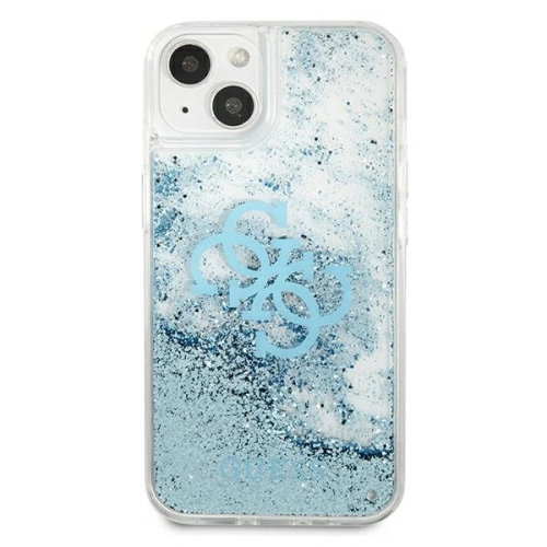 Etui Guess GUHCP13SLG4GBL Apple iPhone 13 mini niebieski/blue hardcase 4G Big Liquid Glitter