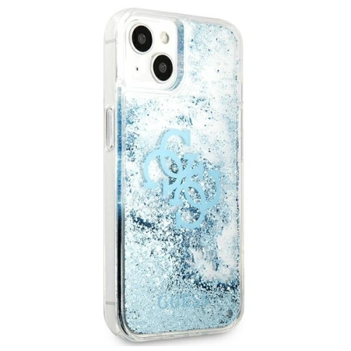 Etui Guess GUHCP13SLG4GBL Apple iPhone 13 mini niebieski/blue hardcase 4G Big Liquid Glitter