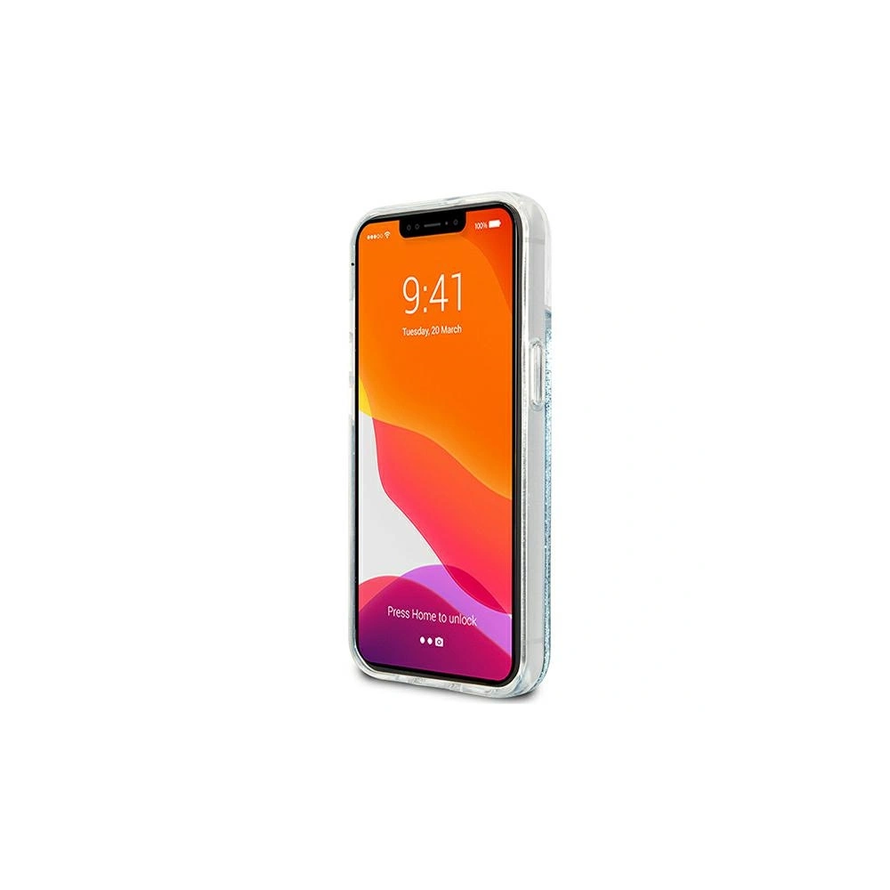 Hurtownia GSM - Etui Guess GUHCP13SLG4GBL Apple iPhone 13 mini modrý/blue hardcase 4G Big Liquid Glitter - GUE1284BLU - {ean13} - Hurt