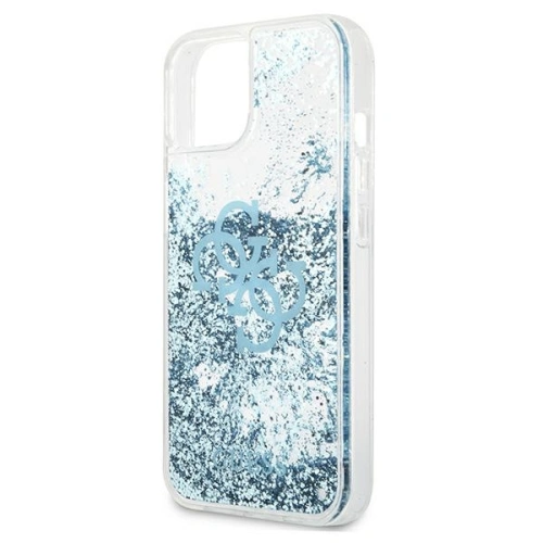 Etui Guess GUHCP13SLG4GBL Apple iPhone 13 mini niebieski/blue hardcase 4G Big Liquid Glitter