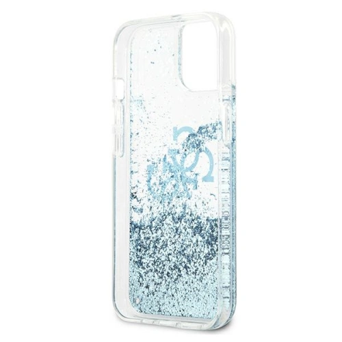 Etui Guess GUHCP13SLG4GBL Apple iPhone 13 mini niebieski/blue hardcase 4G Big Liquid Glitter