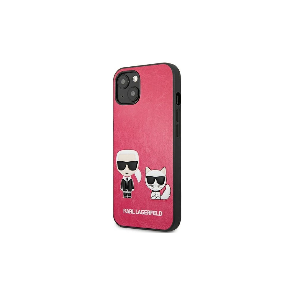 Etui Karl Lagerfeld KLHCP13MPCUSKCP Apple iPhone 13 fuchsie/fuchsia hardcase Ikonik Karl & Choupette