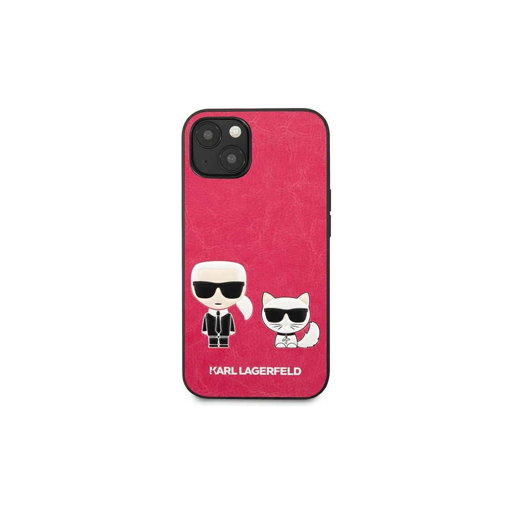 Etui Karl Lagerfeld KLHCP13MPCUSKCP Apple iPhone 13 fuchsie/fuchsia hardcase Ikonik Karl & Choupette