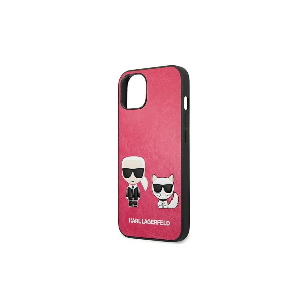 Etui Karl Lagerfeld KLHCP13MPCUSKCP Apple iPhone 13 fuchsie/fuchsia hardcase Ikonik Karl & Choupette