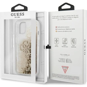 Etui Guess GUHCP13SLG4GGO Apple iPhone 13 mini złoty/gold hardcase 4G Big Liquid Glitter