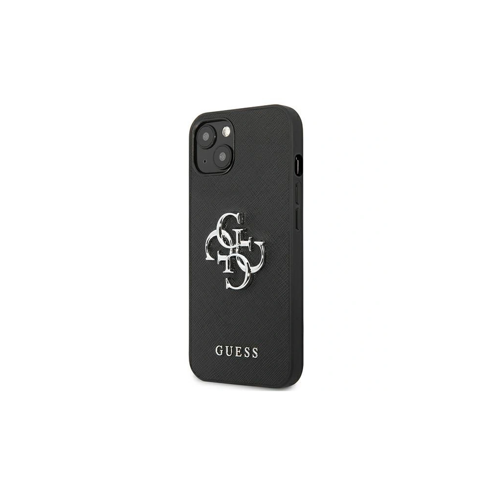 Hurtownia GSM - Etui Guess GUHCP13SSA4GSBK Apple iPhone 13 mini czarny/black hardcase Saffiano 4G Metal Logo - GUE1287BLK - {ean13} - Hurt