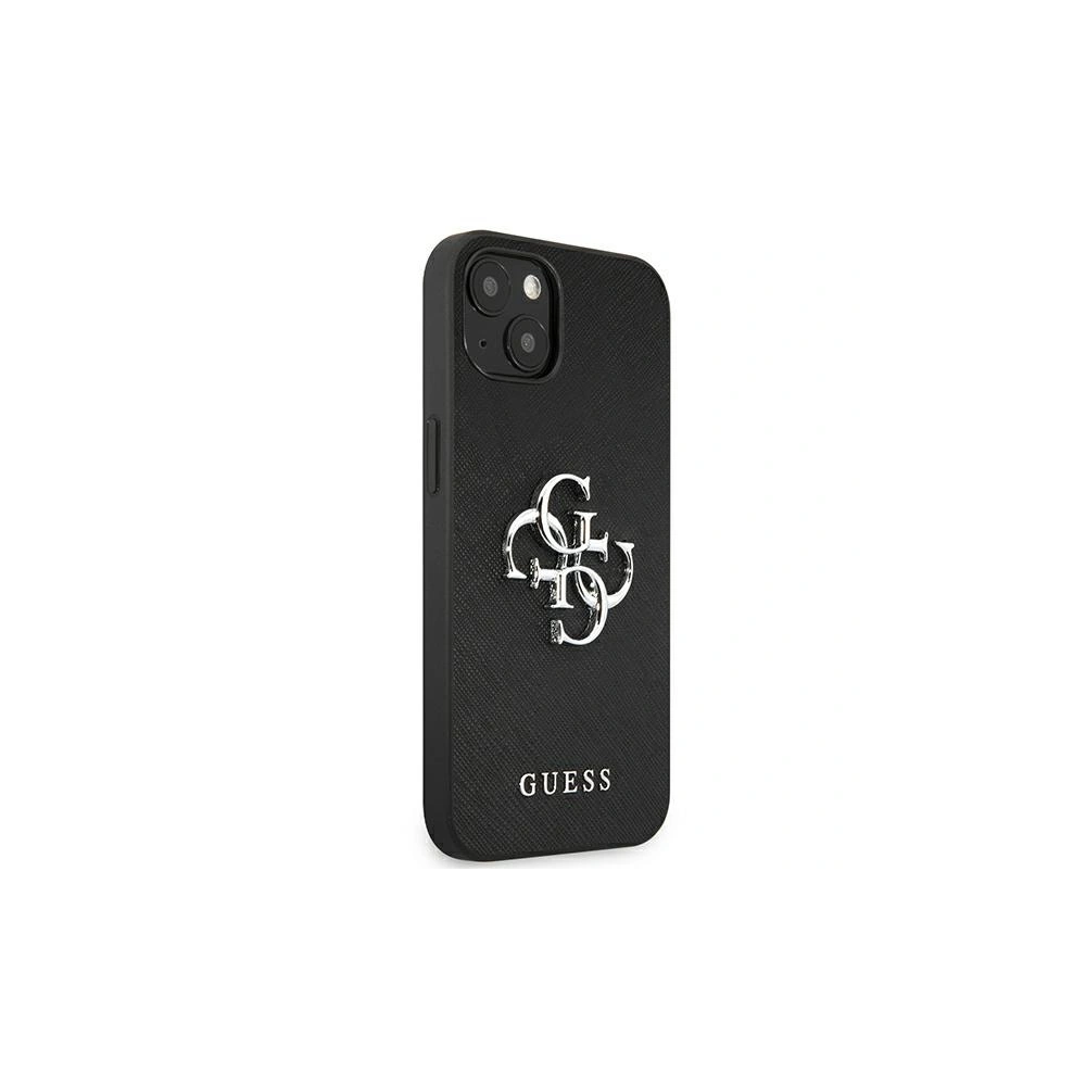 Hurtownia GSM - Etui Guess GUHCP13SSA4GSBK Apple iPhone 13 mini czarny/black hardcase Saffiano 4G Metal Logo - GUE1287BLK - {ean13} - Hurt