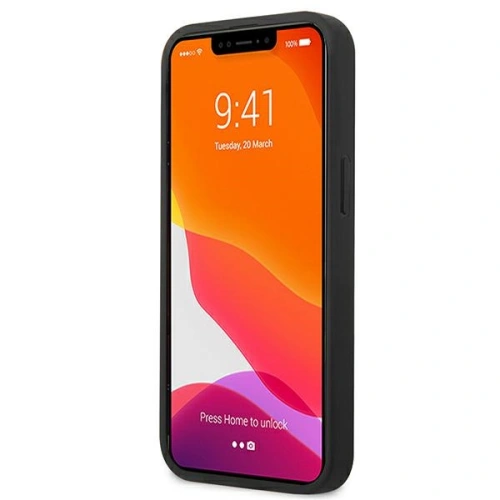 Etui Guess GUHCP13SSA4GSBK Apple iPhone 13 mini czarny/black hardcase Saffiano 4G Metal Logo