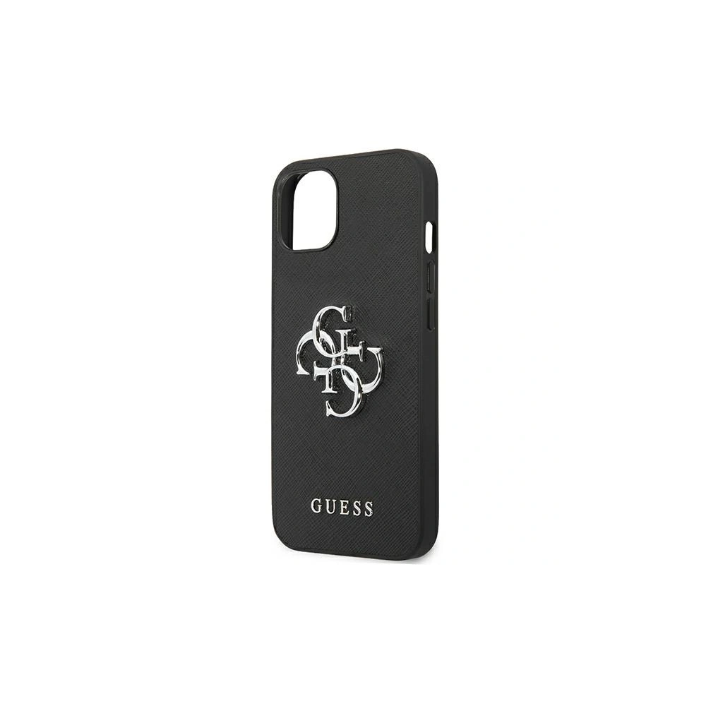Wholesale Guess GUHCP13SSA4GSBK Apple iPhone 13 mini black hardcase Saffiano 4G Metal Logo - GUE1287BLK - {ean13} - Hurt