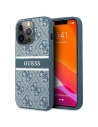 Guess GUHCP13X4GDBL Apple iPhone 13 Pro Max blue hardcase 4G Stripe