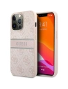 Guess GUHCP13X4GDPI Apple iPhone 13 Pro Max pink hardcase 4G Stripe