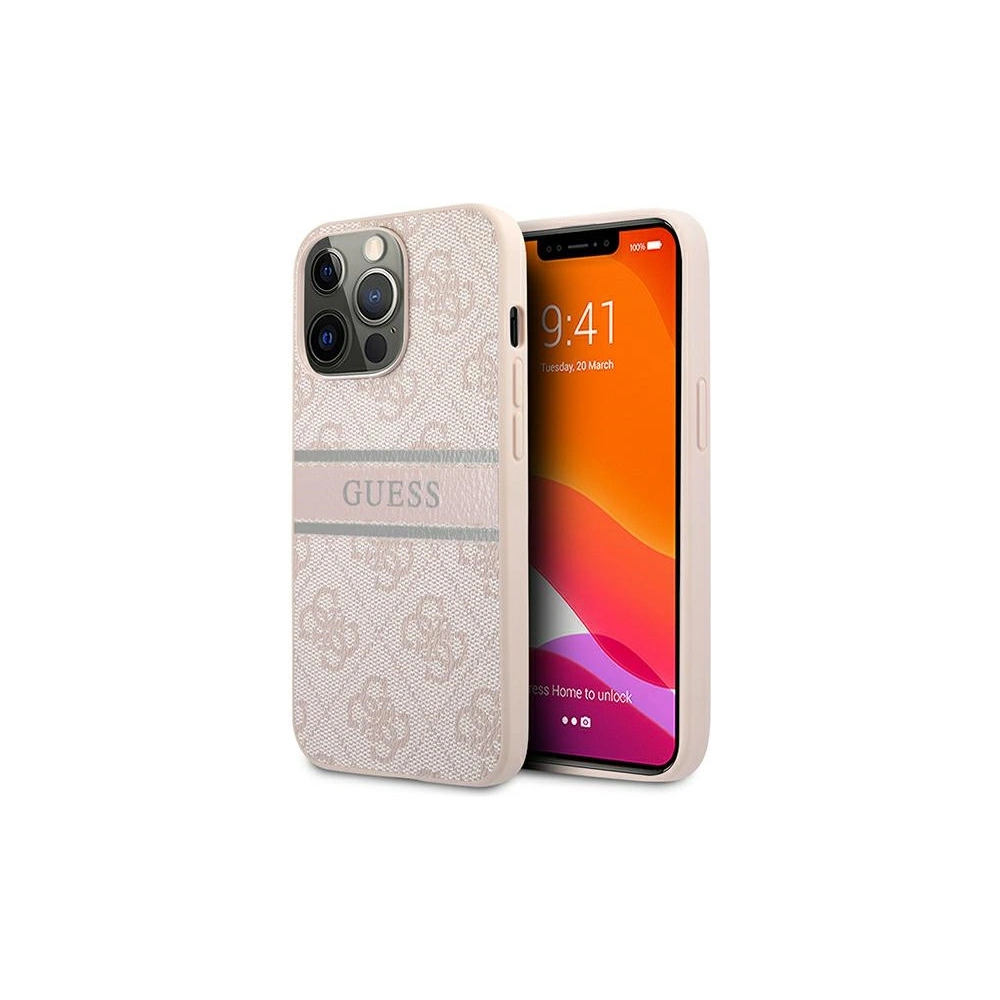 Hurtownia GSM - Etui Guess GUHCP13X4GDPI Apple iPhone 13 Pro Max różowy/pink hardcase 4G Stripe - GUE1289PNK - {ean13} - Hurt
