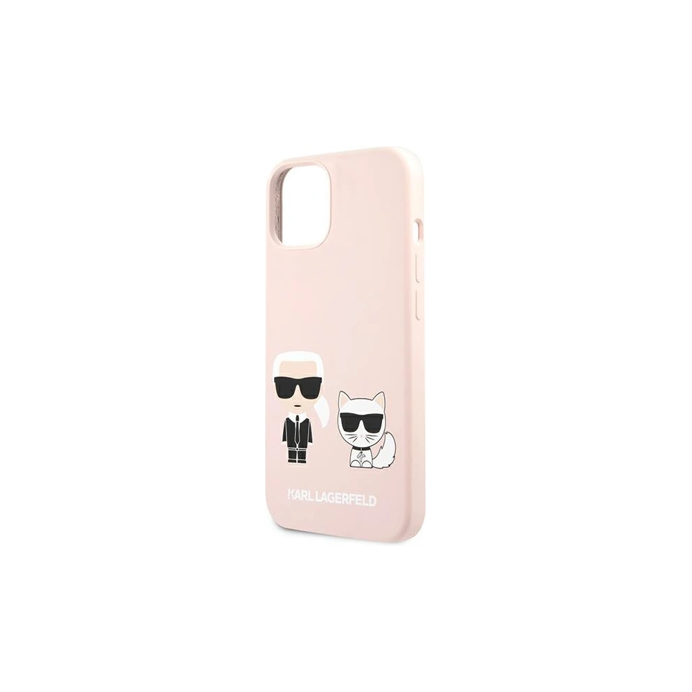Karl Lagerfeld KLHCP13MSSKCI Apple iPhone 13 hardcase light pink Silicone Karl & Choupette