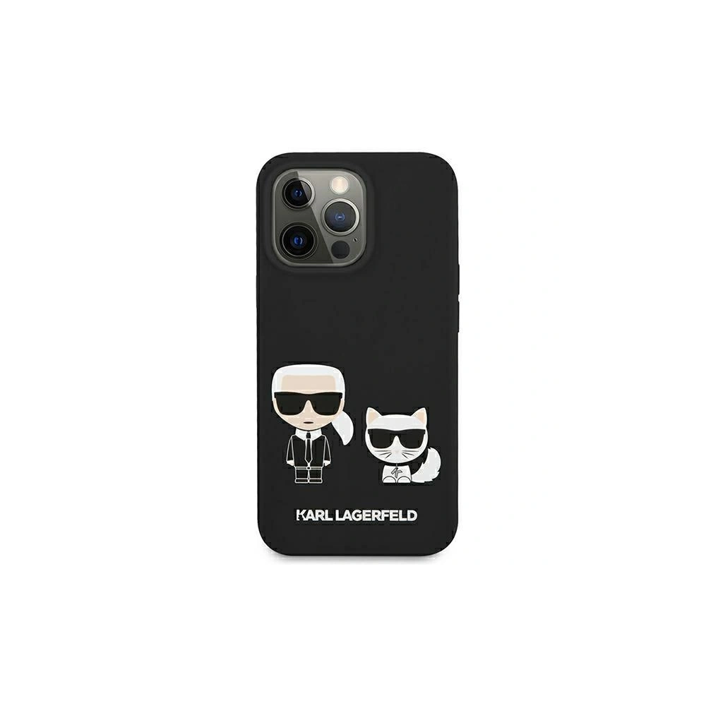 Karl Lagerfeld KLHCP13MSSKCK Apple iPhone 13 hardcase black Silicone Karl & Choupette