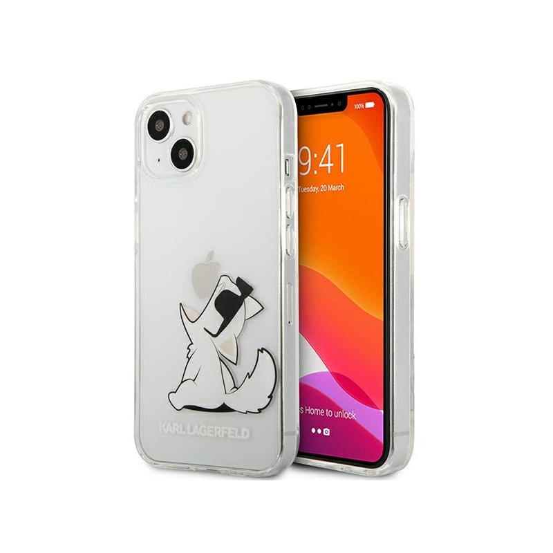 Karl Lagerfeld Distributor - 3666339029050 - KLD625CL - Karl Lagerfeld KLHCP13SCFNRC Apple iPhone 13 mini hardcase transparent Choupette Fun - B2B homescreen
